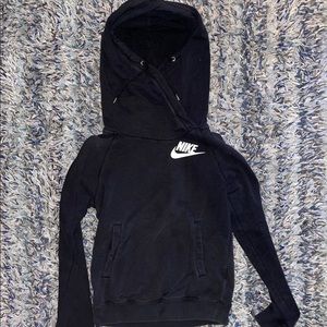 black nike cowl neck sweatshirt
